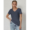 image:imageATHMILE T Shirts Short Sleeve V Neck Tees for Women Fashion Tops Trendy Soft Casual Summer Clothes Outfits 2026Navy