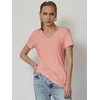image:imageATHMILE T Shirts Short Sleeve V Neck Tees for Women Fashion Tops Trendy Soft Casual Summer Clothes Outfits 2026Pink