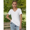 image:imageATHMILE T Shirts Short Sleeve V Neck Tees for Women Fashion Tops Trendy Soft Casual Summer Clothes Outfits 2026White
