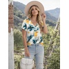 image:imageATHMILE T Womens Short Sleeve TShirts V Neck Summer Tops Basic Tees  Lightweight Breathable Casual Sorf Spring Summer Workout Outfits ClothesMulti Teal