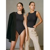 image:imageATHMILE Tank Top Body Suits Women Sexy Crew Neck Racerback Halter Ribbed Sleeveless Bodysuit for WomenBlack