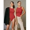 image:imageATHMILE Tank Top Body Suits Women Sexy Crew Neck Racerback Halter Ribbed Sleeveless Bodysuit for WomenRed