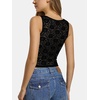 image:imageATHMILE Tank Top for Women Crop Square Neck Lace Trim Spring Summer Sleeveless Double Lined Basic Going Out Y2k Outfits 2026Black