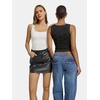 image:imageATHMILE Tank Top for Women Crop Square Neck Lace Trim Spring Summer Sleeveless Double Lined Basic Going Out Y2k Outfits 2026Black