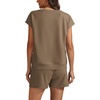 image:imageATHMILE Two Piece Womens Summer Lounge Short Sets Cap Sleeve  Drawstring ShortsBeach Sweatsuit with PocketAthleisure Matching SetsAthletic OutfitsCoffee Gray