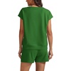 image:imageATHMILE Two Piece Womens Summer Lounge Short Sets Cap Sleeve  Drawstring ShortsBeach Sweatsuit with PocketAthleisure Matching SetsAthletic OutfitsGreen