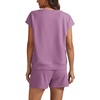 image:imageATHMILE Two Piece Womens Summer Lounge Short Sets Cap Sleeve  Drawstring ShortsBeach Sweatsuit with PocketAthleisure Matching SetsAthletic OutfitsPurple