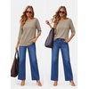 image:imageATHMILE Womens 34 Length Sleeve Womens Tops Basic Tees  Summer OutfitsEarly Fall FashionSpring TunicDressy Casual Blouses TrendyApricot