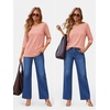 image:imageATHMILE Womens 34 Length Sleeve Womens Tops Basic Tees  Summer OutfitsEarly Fall FashionSpring TunicDressy Casual Blouses TrendyCoral