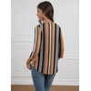 image:imageATHMILE Womens 34 Length Sleeve Womens Tops Basic Tees  Summer OutfitsEarly Fall FashionSpring TunicDressy Casual Blouses TrendyKhaki Stripe