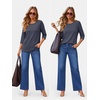 image:imageATHMILE Womens 34 Length Sleeve Womens Tops Basic Tees  Summer OutfitsEarly Fall FashionSpring TunicDressy Casual Blouses TrendyNavy