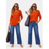 image:imageATHMILE Womens 34 Length Sleeve Womens Tops Basic Tees  Summer OutfitsEarly Fall FashionSpring TunicDressy Casual Blouses TrendyOrange
