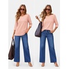 image:imageATHMILE Womens 34 Length Sleeve Womens Tops Basic Tees  Summer OutfitsEarly Fall FashionSpring TunicDressy Casual Blouses TrendyPink
