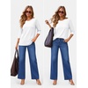 image:imageATHMILE Womens 34 Length Sleeve Womens Tops Basic Tees  Summer OutfitsEarly Fall FashionSpring TunicDressy Casual Blouses TrendyWhite