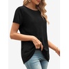 image:imageATHMILE Womens Basic T Shirt Crewneck Short Sleeve Summer Tops  Casual Tee Cute Teen Girl Work School Teachers Outfits Fashion Everyday WearBlack