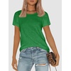 image:imageATHMILE Womens Basic T Shirt Crewneck Short Sleeve Summer Tops  Casual Tee Cute Teen Girl Work School Teachers Outfits Fashion Everyday WearGreen