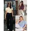 image:imageATHMILE Womens Basic T Shirt Crewneck Short Sleeve Summer Tops  Casual Tee Cute Teen Girl Work School Teachers Outfits Fashion Everyday WearNavy
