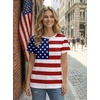 image:imageATHMILE Womens Basic T Shirt Crewneck Short Sleeve Summer Tops  Casual Tee Cute Teen Girl Work School Teachers Outfits Fashion Everyday WearUsaflag