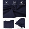 image:imageATHMILE Womens Blouses Short Sleeve Tops Spring Summer Fall Work Dressy Casual Business Date Outfits Lace Shirts 2026Navy