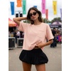 image:imageATHMILE Womens Crop Tops Workout Shirts Gym Oversized Spring Summer Basic Tees Short Sleeve Casual Loose Drop Shoulder 2026  Trendy Fashion Teen Girls Short Sleeve Casual Loose Drop Shoulder Plus Size Cute Clothes 2026Lightpink