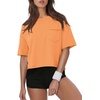 image:imageATHMILE Womens Crop Tops Workout Shirts Gym Oversized Spring Summer Basic Tees Short Sleeve Casual Loose Drop Shoulder 2026  Trendy Fashion Teen Girls Short Sleeve Casual Loose Drop Shoulder Plus Size Cute Clothes 2026Orange