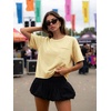 image:imageATHMILE Womens Crop Tops Workout Shirts Gym Oversized Spring Summer Basic Tees Short Sleeve Casual Loose Drop Shoulder 2026  Trendy Fashion Teen Girls Short Sleeve Casual Loose Drop Shoulder Plus Size Cute Clothes 2026Beige