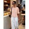 image:imageATHMILE Womens Crop Tops Workout Shirts Gym Oversized Spring Summer Basic Tees Short Sleeve Casual Loose Drop Shoulder 2026  Trendy Fashion Teen Girls Short Sleeve Casual Loose Drop Shoulder Plus Size Cute Clothes 2026Lightpink