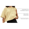 image:imageATHMILE Womens Crop Tops Workout Shirts Gym Oversized Spring Summer Basic Tees Short Sleeve Casual Loose Drop Shoulder 2026  Trendy Fashion Teen Girls Short Sleeve Casual Loose Drop Shoulder Plus Size Cute Clothes 2026Beige