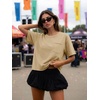 image:imageATHMILE Womens Crop Tops Workout Shirts Gym Oversized Spring Summer Basic Tees Short Sleeve Casual Loose Drop Shoulder 2026  Trendy Fashion Teen Girls Short Sleeve Casual Loose Drop Shoulder Plus Size Cute Clothes 2026Lightkhaki