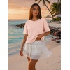 image:imageATHMILE Womens Crop Tops Workout Shirts Gym Oversized Spring Summer Basic Tees Short Sleeve Casual Loose Drop Shoulder 2026  Trendy Fashion Teen Girls Short Sleeve Casual Loose Drop Shoulder Plus Size Cute Clothes 2026Lightpink
