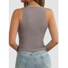 image:imageATHMILE Womens Double Lined Crop Tank Tops Casual Basic Shirts Sleeveless Workout Tops Cute Summer Clothes Teen GirlsGrey Purple