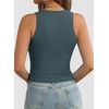 image:imageATHMILE Womens Double Lined Crop Tank Tops Casual Basic Shirts Sleeveless Workout Tops Cute Summer Clothes Teen GirlsHaze Blue