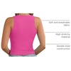 image:imageATHMILE Womens Double Lined Crop Tank Tops Casual Basic Shirts Sleeveless Workout Tops Cute Summer Clothes Teen GirlsHot Pink
