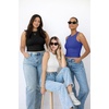 image:imageATHMILE Womens Double Lined Crop Tank Tops Casual Basic Shirts Sleeveless Workout Tops Cute Summer Clothes Teen GirlsLight Blue