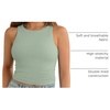image:imageATHMILE Womens Double Lined Crop Tank Tops Casual Basic Shirts Sleeveless Workout Tops Cute Summer Clothes Teen GirlsLight Green