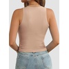 image:imageATHMILE Womens Double Lined Crop Tank Tops Casual Basic Shirts Sleeveless Workout Tops Cute Summer Clothes Teen GirlsPink