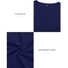 image:imageATHMILE Womens Fall Deep V Neck Long Sleeve Shirts Modal Slim Fit Basic Tee Tops 2026Anavy