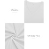 image:imageATHMILE Womens Fall Deep V Neck Long Sleeve Shirts Modal Slim Fit Basic Tee Tops 2026Bwhite
