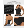 image:imageATHMILE Womens Halter Tank Tops Sexy Backless Double Lined Basic Shirts Y2K Trendy Going Out TopsBlack