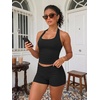 image:imageATHMILE Womens Halter Tank Tops Sexy Backless Double Lined Basic Shirts Y2K Trendy Going Out TopsBlack