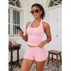image:imageATHMILE Womens Halter Tank Tops Sexy Backless Double Lined Basic Shirts Y2K Trendy Going Out TopsPink