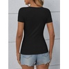 image:imageATHMILE Womens Long Sleeve CrewneckV Neck Ribbed Tops Fall Fitted Stretch Casual Basic T Shirts 2026Bblack