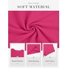 image:imageATHMILE Womens Long Sleeve CrewneckV Neck Ribbed Tops Fall Fitted Stretch Casual Basic T Shirts 2026Bhot Pink