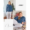 image:imageATHMILE Womens Long Sleeve Shirts Basic Tee Casual Tops Cotton Underscrub  Fall Clothes Loose Fit Winter Fashion Teen Girl School Outfits Teacher Ladies BusinessBlue
