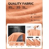 image:imageATHMILE Womens Long Sleeve Shirts Basic Tee Casual Tops Cotton Underscrub  Fall Clothes Loose Fit Winter Fashion Teen Girl School Outfits Teacher Ladies BusinessLight Orange