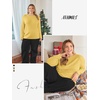 image:imageATHMILE Womens Long Sleeve Shirts Basic Tee Casual Tops Cotton Underscrub  Fall Clothes Loose Fit Winter Fashion Teen Girl School Outfits Teacher Ladies BusinessYellow