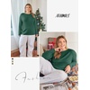 image:imageATHMILE Womens Long Sleeve Shirts Basic Tee Casual Tops Cotton Underscrub  Fall Clothes Loose Fit Winter Fashion Teen Girl School Outfits Teacher Ladies BusinessDark Green