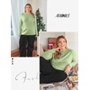 image:imageATHMILE Womens Long Sleeve Shirts Basic Tee Casual Tops Cotton Underscrub  Fall Clothes Loose Fit Winter Fashion Teen Girl School Outfits Teacher Ladies BusinessFruit Green