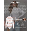 image:imageATHMILE Womens Mock Turtle Neck Long Sleeve Tops Bodysuit JumpsuitRed