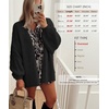 image:imageATHMILE Womens Oversized Cardigan Sweaters Fall Fashion Clothes  Long Lantern Sleeve TrendyChunky Knit Open FrontCozy Thick Winter OutfitsBlack